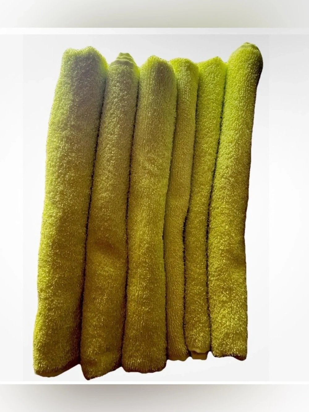 Essential Home Citrus Bath Towels Set of 6 52x27 100% Cotton New